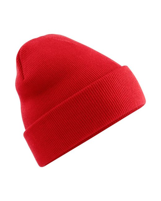 BEECHFIELD® Red "Original" Mütze Mit Bündchen