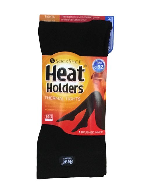 Heat Holders Black Ladies Thick Thermal Tights