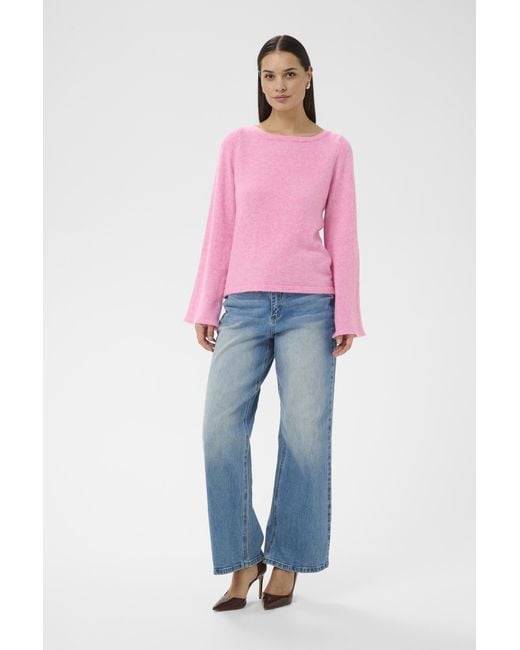 Kaffe Pullover Kajolanda Pullover Regular Fit in het Pink
