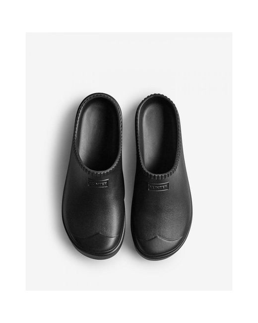 Hunter Black In/Out Bloom Algae Schwarze Clogs