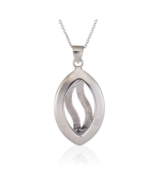 Orphelia Metallic 925 Sterling Chain With Pendant