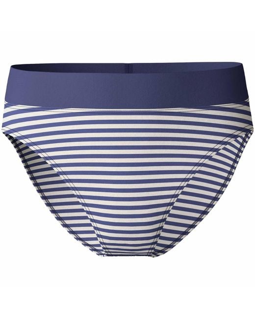 Calida of Switzerland Blue Elastic High Waist Brief