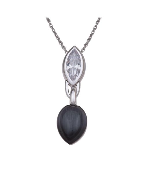 Orphelia Blue 925 Sterling Chain With Pendant