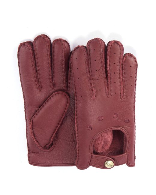 Australia Luxe Red Motorradhandschuhe Aus Leder, Windsor-Handschuhe