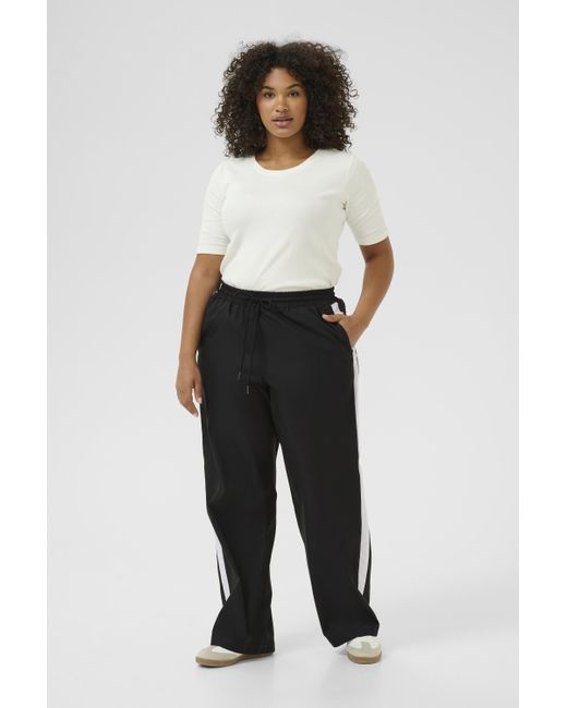 Kaffe Casual Broek Loose Fit Black