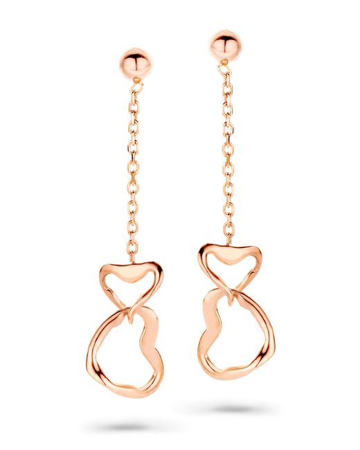 Orphelia White 'Zelma' 925 Sterling Drop Earrings