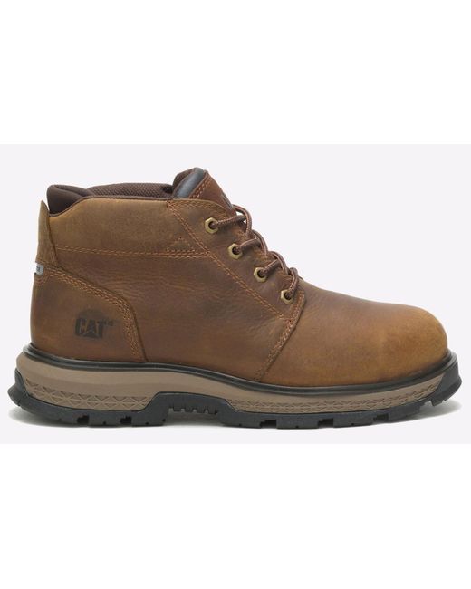 Caterpillar Safety Brown Exposition 4.5 Boots for men