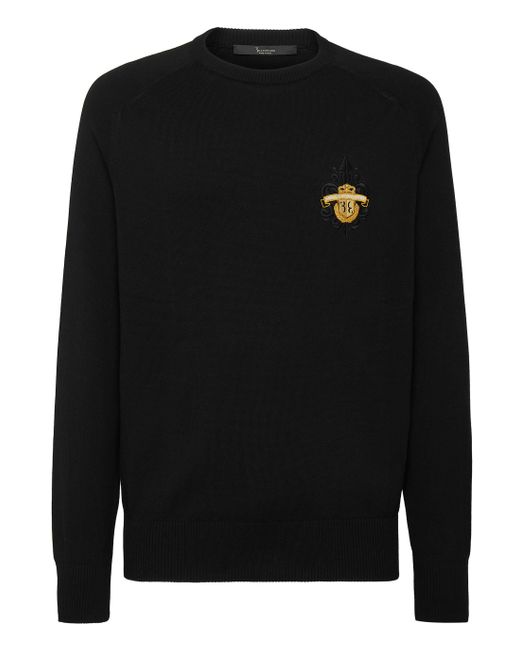 Billionaire Pullover Ronde Hals in het Black voor heren