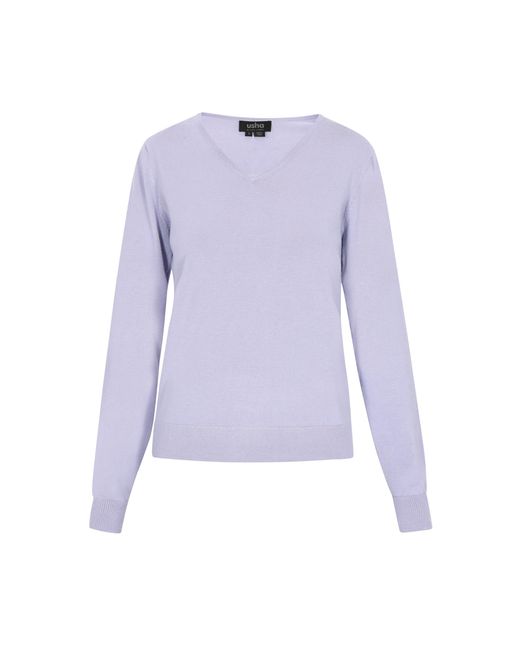 Usha Purple Pullover Frauen
