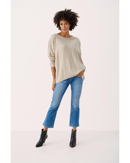 Part Two Pullover Loose Fit in het Blue
