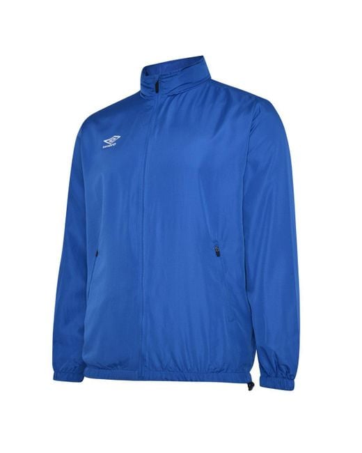 Umbro Blue Club Essential Light Waterproof Jacket (Royal) for men