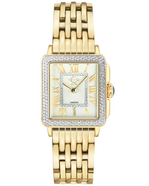 Gv2 Metallic Padova Swiss Quartz Stainless Steel Diamond Watch