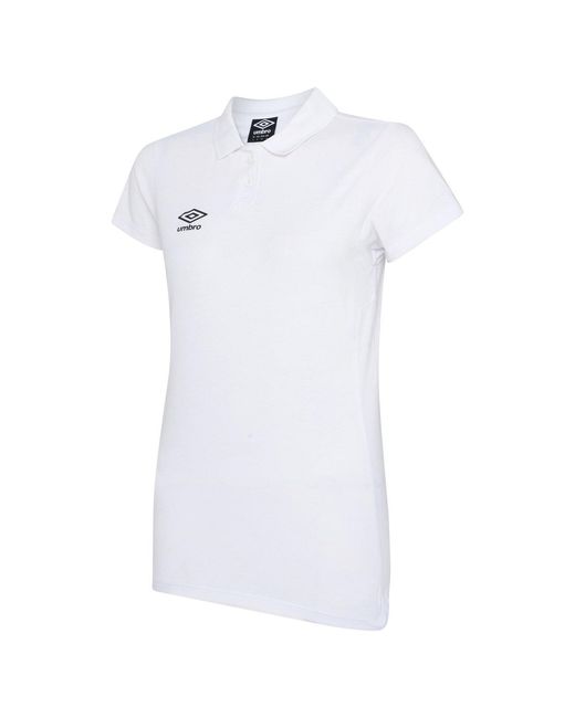 Umbro White Ladies Club Essential Polo Shirt