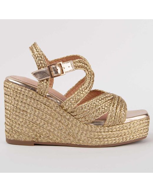 Montevita Metallic Sandale Mit Keilabsatz Salia7