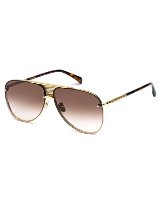 Belstaff Brown Gold Titanium Sunglasses for men