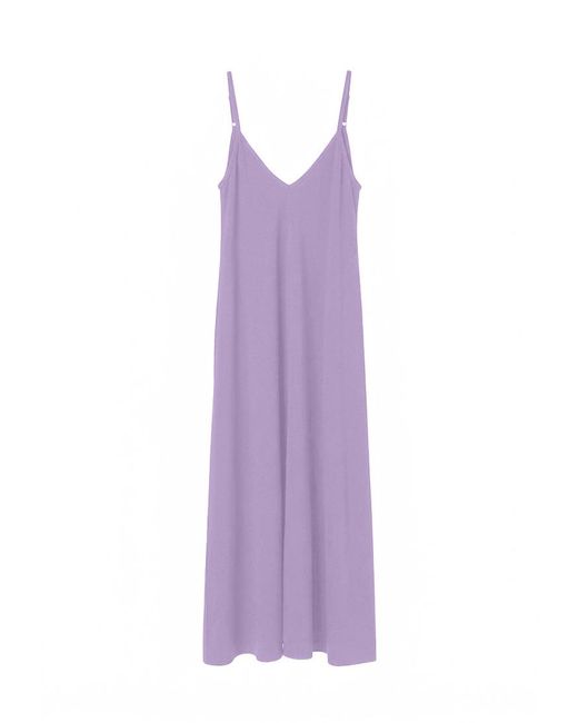 Basiclo Chloe Long Dress in het Purple