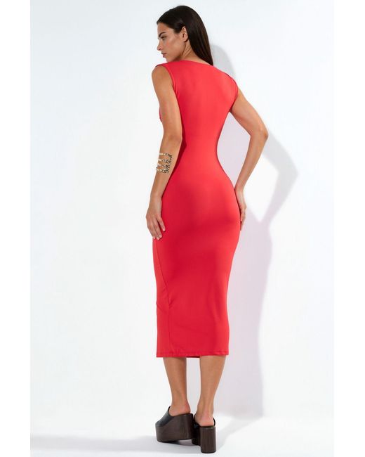 Busem Red Sleeveless Maxi Dress
