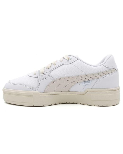 PUMA White Baskets Ca Pro Lux Blanc