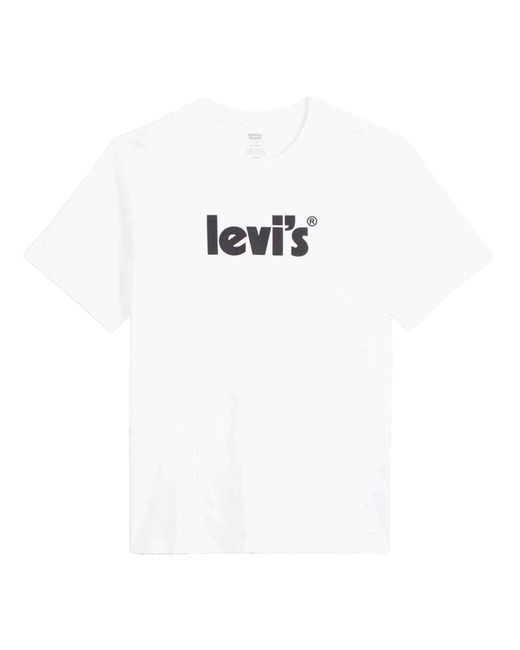 Levi's Relaxed Fit T-shirt (wit) in het White voor heren