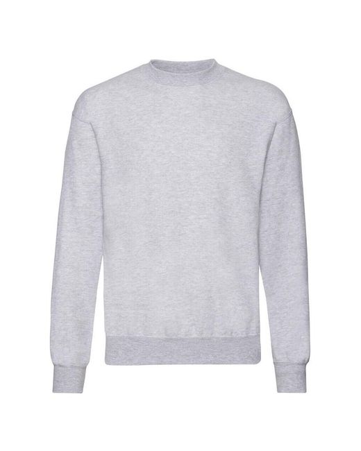 Fruit Of The Loom Lichtgewicht Drop Shoulder Sweatshirt (heide Grijs) in het Gray voor heren