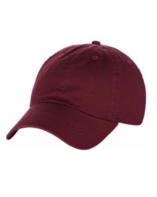 BEECHFIELD® Red Authentic 6 Panel Baseball Kappe (Burgunder)