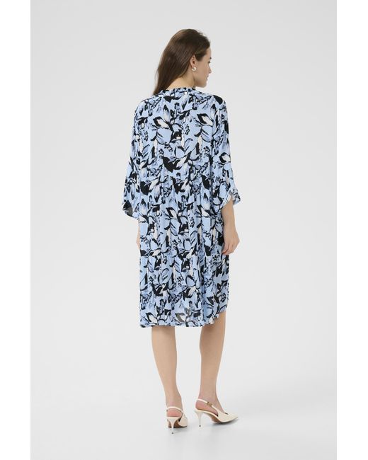 Kaffe Jurk Kahera A-Shape Multi in het Blue