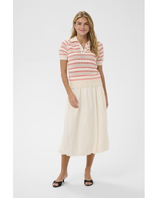 Saint Tropez Pullover Rosettasz Pullover Regular Fit in het Natural