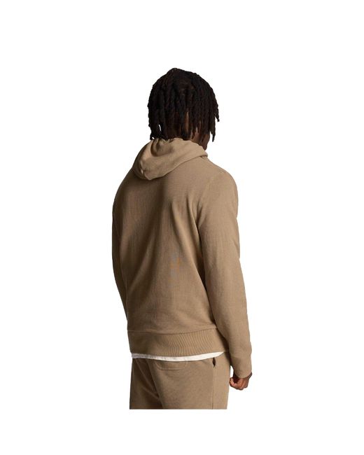 Lyle & Scott Utility Loopback Hoodie in het Brown voor heren