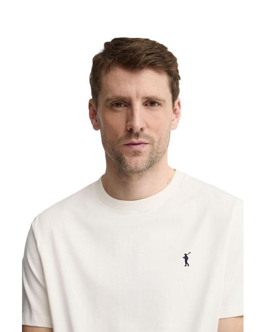 POLO CLUB White Short Sleeve Crew Neck T-Shirt for men
