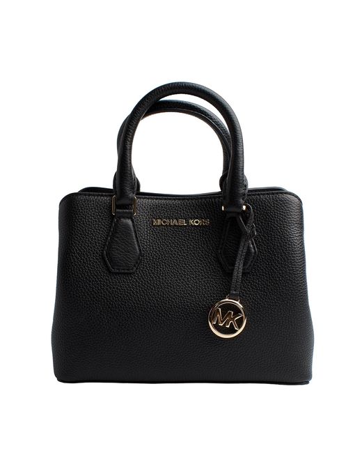 Michael Kors Black Camille 30T0Gcas1L Leather Satchel For