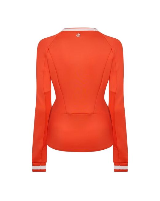 Skins Quarter Zip Base Layer Top in het Orange