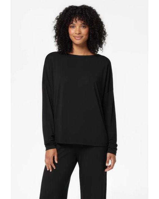 Basiclo Viscose Oversize Longsleeve in het Black