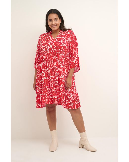 Kaffe Jurk A-shape in het Red