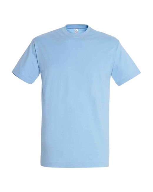 Sol's Blue Adult Imperial Heavy T-Shirt (Sky)