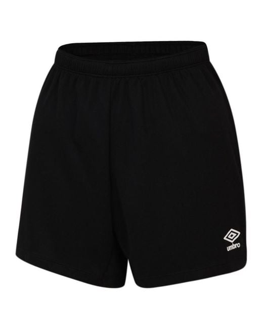 Umbro Black Ladies Club Logo Shorts