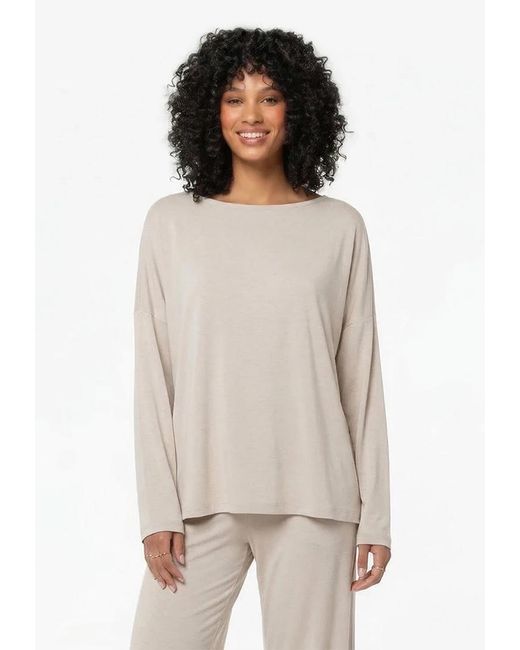 Basiclo Viscose Oversize Longsleeve in het White