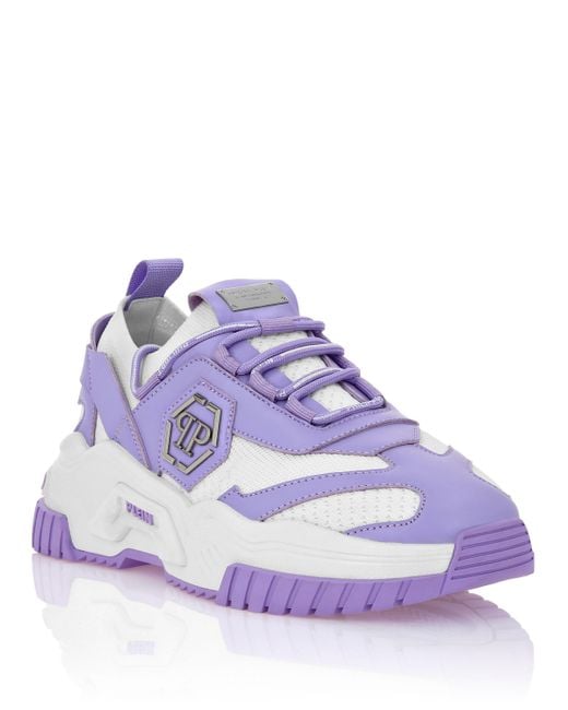 Philipp Plein Low-top Sneakers Predator in het Purple