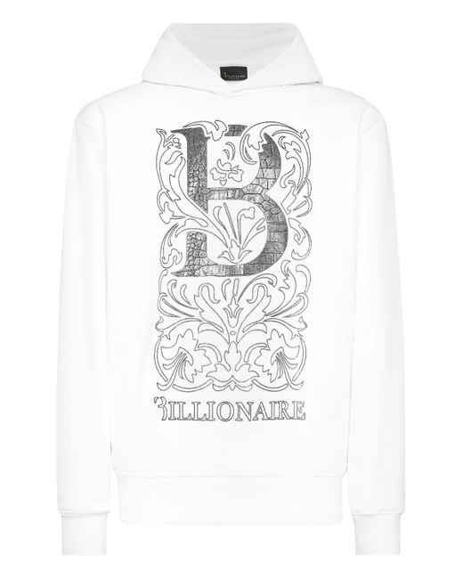 Billionaire Sweatshirt Met Capuchon in het White voor heren