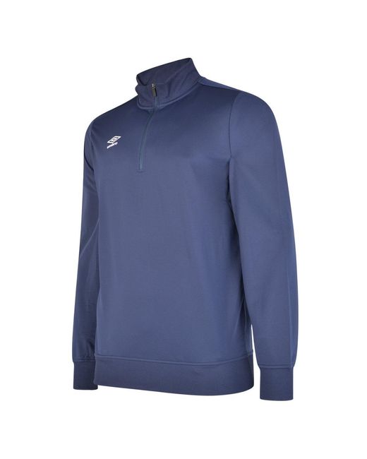 Umbro Blue Club Essential Half Zip Sweatshirt (Dark) for men
