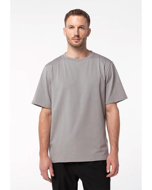 Basiclo Oversized Premium T-Shirt in het Gray voor heren