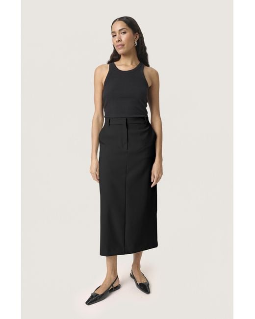 Soaked In Luxury Rok Slcorinne Rok Slim Fit in het Black
