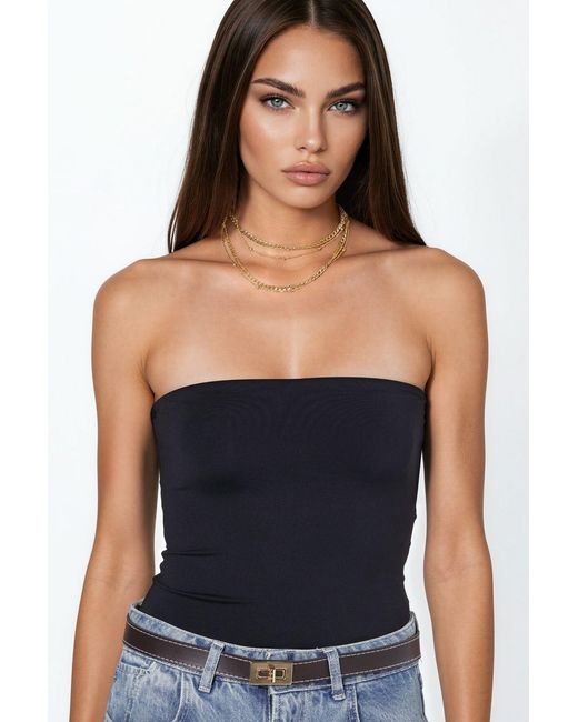 Busem Blue Bandeau Crop Top