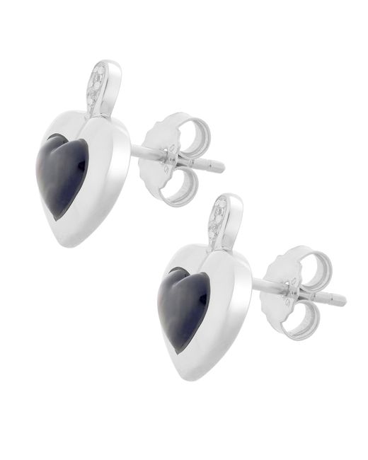 Orphelia White 'Debby' 925 Sterling Stud Earrings