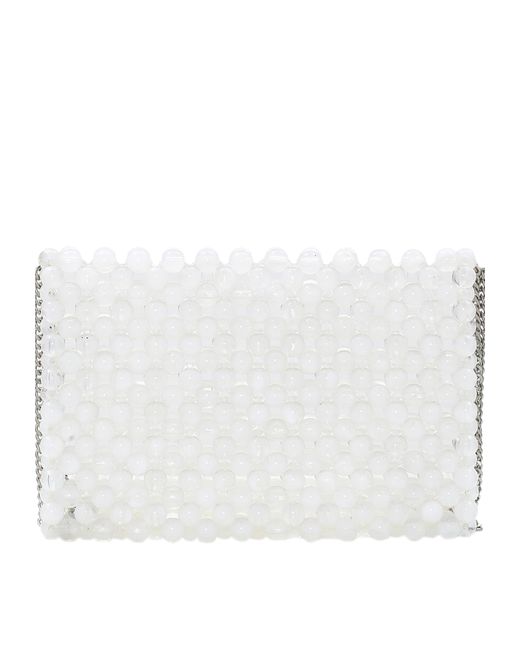 Dreimaster White Handtasche Frauen Wollweiß Mehrfarbig