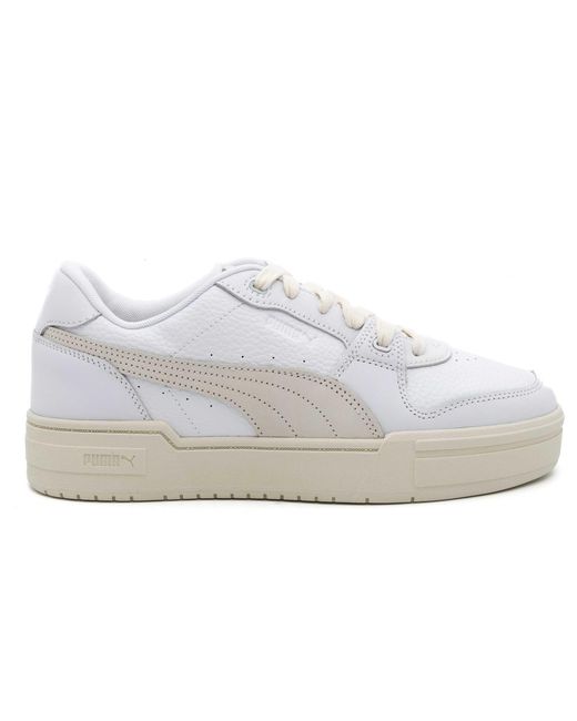 PUMA White Baskets Ca Pro Lux Blanc