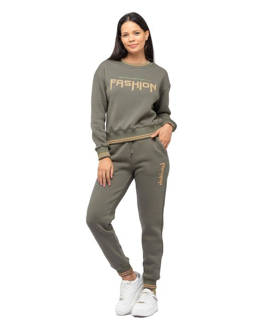 Tom Barron Casual Trainingspak Voor Dames Met Fashion-opdruk in het Green