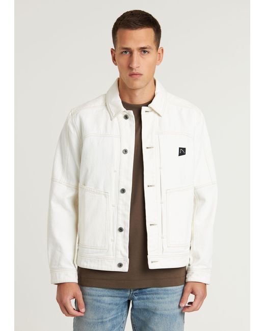 Chasin' Chasin Jeansjacke Atom Jacket in White für Herren