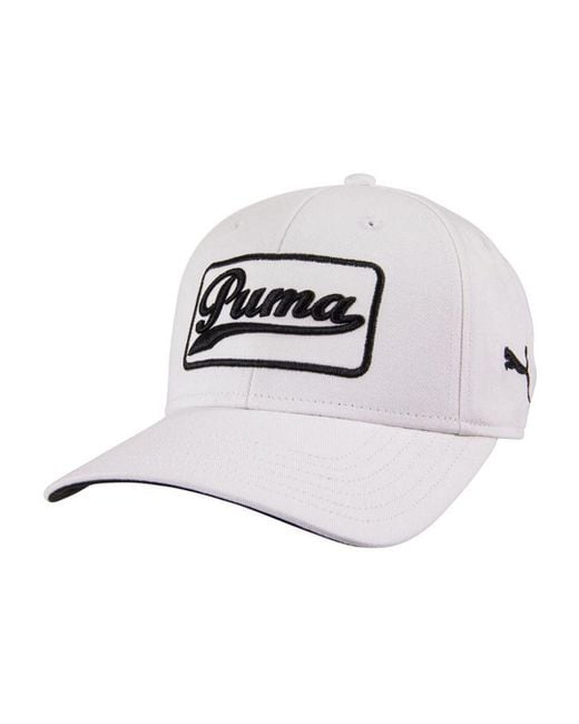 PUMA Graphic Logo White Adjustable S Greenkeeper Cap 908356 05 for men