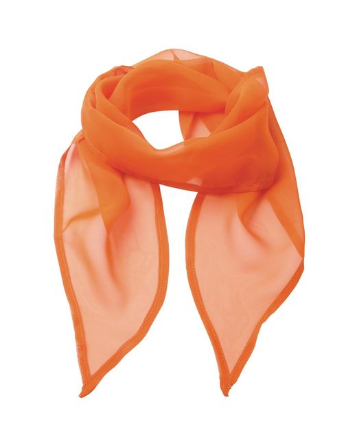 PREMIER Orange Ladies/ Work Chiffon Formal Scarf (Terracotta)
