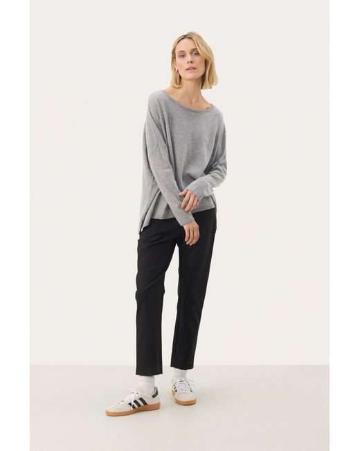 Part Two Pullover Loose Fit in het Blue